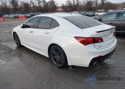 2020 Acura Tlx A-Spec/A-Spec W/Red Leather из США, поврежденный, VIN 19UUB2F60LA004214